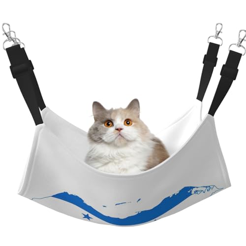 KAPPTYY Hängematte, Honduras-Flagge, mit verstellbaren Gurten und Metallhaken, doppelseitiges Bett KAPPTYY Hängematte, Honduras-Flagge, mit verstellbaren Gurten und Metallhaken, doppelseitiges Bett von KAPPTYY