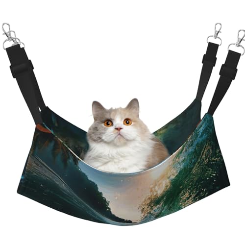 KAPPTYY Hängematte, Palmen und Meeresschildkröten, zum Tauchen unter Wasser, mit verstellbaren Gurten und Metallhaken, doppelseitiges Bett KAPPTYY Hängematte, Palmen und Meeresschildkröten, zum Tauchen unter Wasser, mit verstellbaren Gurten und Metallhaken, doppelseitiges Bett von KAPPTYY