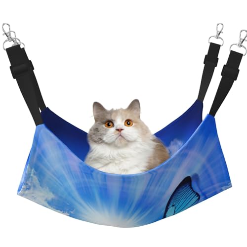 KAPPTYY Personalisierbares Schmetterlings-Hängemattenbett mit verstellbaren Riemen und Metallhaken, doppelseitiges Bett KAPPTYY Personalisierbares Schmetterlings-Hängemattenbett mit verstellbaren Riemen und Metallhaken, doppelseitiges Bett von KAPPTYY