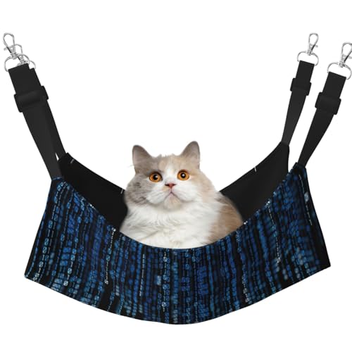 KAPPTYY The Blue Binary Hängematte, Bett mit verstellbaren Riemen und Metallhaken, doppelseitiges Bett KAPPTYY The Blue Binary Hängematte, Bett mit verstellbaren Riemen und Metallhaken, doppelseitiges Bett von KAPPTYY