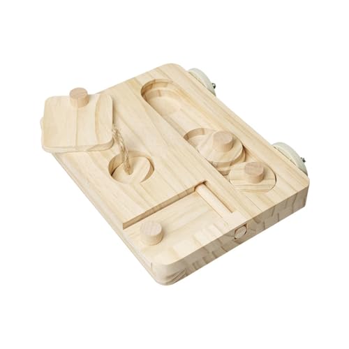 Papageien-Plattform aus Naturholz mit verschiebbaren Blöcken, Puzzle-Spielzeug und Futter-Fächern für interaktives Spielen, Vogel-Lebensraum, dekorative Futterplattform Papageien-Plattform aus Naturholz mit verschiebbaren Blöcken, Puzzle-Spielzeug und Futter-Fächern für interaktives Spielen, Vogel-Lebensraum, dekorative Futterplattform von KAQNTUD