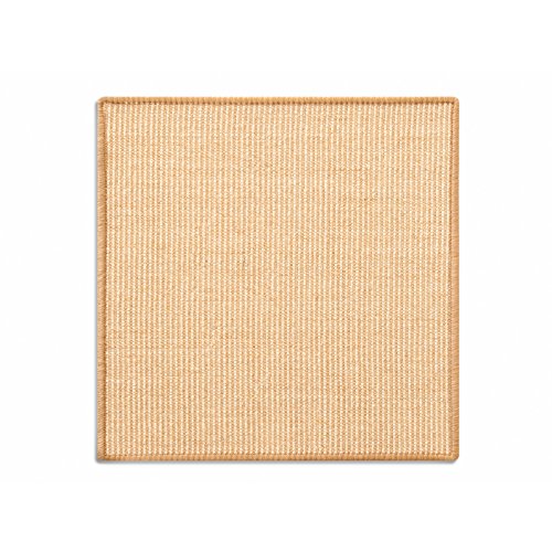 KARAT Sisal Fußmatte Teppich Vorleger Kratzteppich Katzenmöbel Kratzmatte Sisalmatte, widerstandsfähig & in vielen Farben und Größen erhältlich (100 x 100 cm, Natur) von KARAT