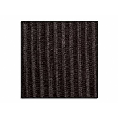 KARAT Sisal Fußmatte Teppich Vorleger Kratzteppich Katzenmöbel Kratzmatte Sisalmatte, widerstandsfähig & in vielen Farben und Größen erhältlich (100 x 100 cm, Schwarz) von KARAT
