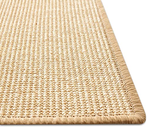 KARAT Sisal Fußmatte Teppich Vorleger Kratzteppich Katzenmöbel Kratzmatte Sisalmatte, widerstandsfähig & in vielen Farben und Größen erhältlich (40 x 60 cm, Natur) von KARAT