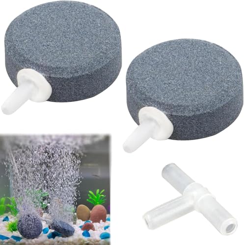 2Pcs Sprudler Für Aquarium, 4cm Aquarium Disc Bubbler, Air Stone Aquarium, Runde Sauerstoff Diffusor, Aquarium Luftstein, Bubble Release Tool, Für Teiche, Aquarien&Fisch Tank&Sauerstoffpumpe Trachea 2Pcs Sprudler Für Aquarium, 4cm Aquarium Disc Bubbler, Air Stone Aquarium, Runde Sauerstoff Diffusor, Aquarium Luftstein, Bubble Release Tool, Für Teiche, Aquarien&Fisch Tank&Sauerstoffpumpe Trachea von KARELLS