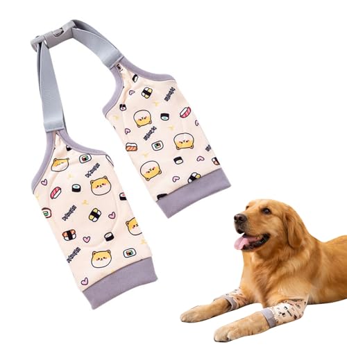 KARELLS Recovery Sleeve Hund,Ellenbogenbandage Hund,Ellbogenschoner für Hunde,Hundebeinschutz,Ellenbogenschutz für Hunde,Hund Recovery Sleeve für Vorderbeine,für mittelgroße und große Hunde,2XL von KARELLS