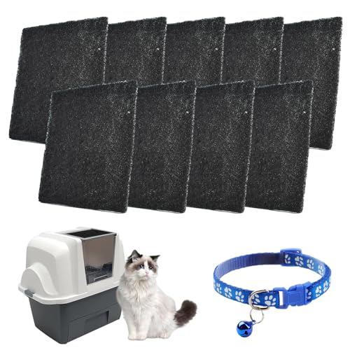 Katzentoilette Aktivkohlefilter, Hochsaugfähiger Katzenklo Kohlefilter, 9 Stück Ersatzfilter für Katzentoilette, Aktivkohlefilter Katzenstreukästen, für Vollständig Geschlossene Katzentoilette Katzentoilette Aktivkohlefilter, Hochsaugfähiger Katzenklo Kohlefilter, 9 Stück Ersatzfilter für Katzentoilette, Aktivkohlefilter Katzenstreukästen, für Vollständig Geschlossene Katzentoilette von KARELLS
