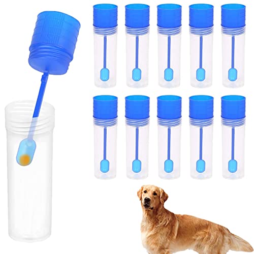 Stuhlprobenröhrchen, Kotprobenröhrchen Hund, Untersuchungsröhrchen, Kotprobenröhrchen Hund und Katze,Hundekot Sammeln Reagenzgläser, Reagenzglas mit Löffel,10 Stück Stuhlprobenröhrchen, Kotprobenröhrchen Hund, Untersuchungsröhrchen, Kotprobenröhrchen Hund und Katze,Hundekot Sammeln Reagenzgläser, Reagenzglas mit Löffel,10 Stück von KARELLS