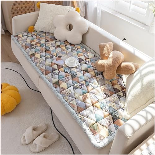 KARFRI Lustige Fuzzy Couchabdeckung, cremefarbene große Karierte quadratische Haustiermatte Bett Couchabdeckung, lustige Fuzzy Haustier Couchabdeckung, Garten Chic Baumwolle schützende Couchabdeckung KARFRI Lustige Fuzzy Couchabdeckung, cremefarbene große Karierte quadratische Haustiermatte Bett Couchabdeckung, lustige Fuzzy Haustier Couchabdeckung, Garten Chic Baumwolle schützende Couchabdeckung von KARFRI
