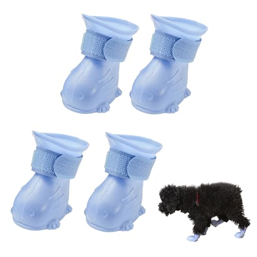 KASESSS 4 Stück Elastomer Hundeschuhe Pfotenschutz, Weicher Hundeschuhe, Pfotenschutz Hund Verletzung, Pfotenschutz für Hunde, Hundeschuhe Wasserdicht Hunde Schuhe für Füße mit Einer Breite von 5.5cm KASESSS 4 Stück Elastomer Hundeschuhe Pfotenschutz, Weicher Hundeschuhe, Pfotenschutz Hund Verletzung, Pfotenschutz für Hunde, Hundeschuhe Wasserdicht Hunde Schuhe für Füße mit Einer Breite von 5.5cm von KASESSS