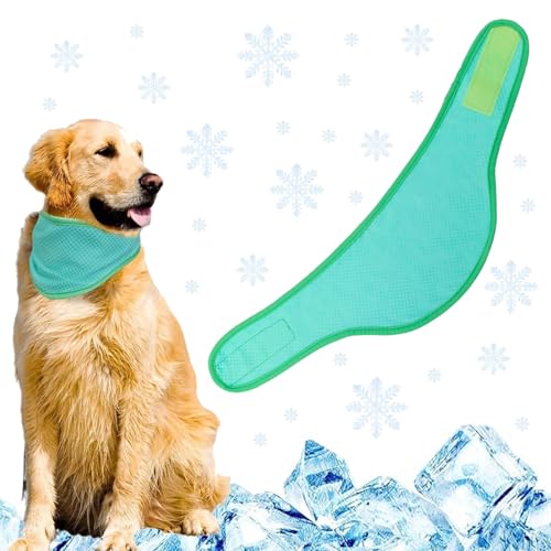 KASESSS Hunde Halstücher Kühlend, Hundehalstuch, Kühltuch Hund Halstuch Kühlend, Hundes Bandana im Sommer, Atmungsaktiv Kühlhalsband für Hundes zum Ausruhen, Schlafen, Sommerspaziergang und Spielen von KASESSS