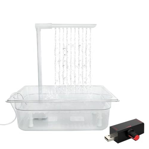 KASFDBMO Bird Fun Spritzbrunnen Automatischer Brunnen für Papageien und kleine Haustiere Duschbox für Wellensittiche Nymphensittiche KASFDBMO Bird Fun Spritzbrunnen Automatischer Brunnen für Papageien und kleine Haustiere Duschbox für Wellensittiche Nymphensittiche von KASFDBMO