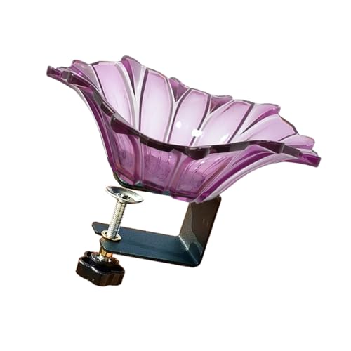KASFDBMO Elegante Vogeltränke in Blumenform, Schale für Geländer, Tablett für Wasser, Sand, Outdoor, Vogeltränke für den Außenbereich, fügt Ästhetik hinzu KASFDBMO Elegante Vogeltränke in Blumenform, Schale für Geländer, Tablett für Wasser, Sand, Outdoor, Vogeltränke für den Außenbereich, fügt Ästhetik hinzu von KASFDBMO