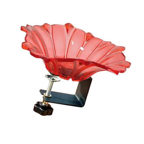 KASFDBMO Elegante Vogeltränke in Blumenform, Schale für Geländer, Tablett für Wasser, Sand, Outdoor, Vogeltränke für den Außenbereich, fügt Ästhetik hinzu KASFDBMO Elegante Vogeltränke in Blumenform, Schale für Geländer, Tablett für Wasser, Sand, Outdoor, Vogeltränke für den Außenbereich, fügt Ästhetik hinzu von KASFDBMO