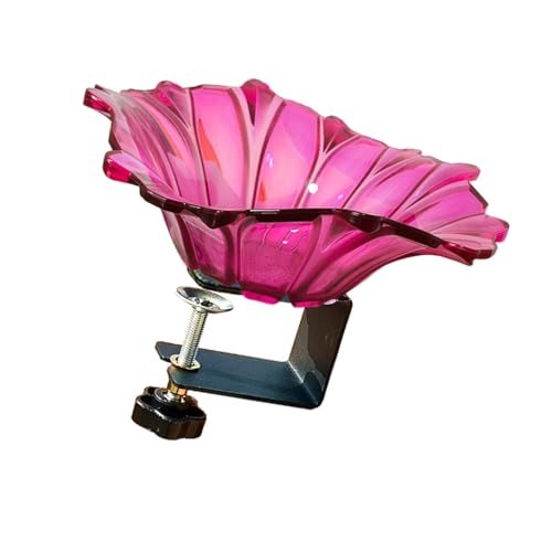 KASFDBMO Elegante Vogeltränke in Blumenform, Schale für Geländer, Tablett für Wasser, Sand, Outdoor, Vogeltränke für den Außenbereich, fügt Ästhetik hinzu KASFDBMO Elegante Vogeltränke in Blumenform, Schale für Geländer, Tablett für Wasser, Sand, Outdoor, Vogeltränke für den Außenbereich, fügt Ästhetik hinzu von KASFDBMO