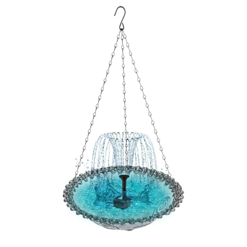 KASFDBMO Elegante solarbetriebene Vogeltränke, Schale für Wasser/Sand/Outdoor-Vogeltränke für den Außenbereich, ästhetisch KASFDBMO Elegante solarbetriebene Vogeltränke, Schale für Wasser/Sand/Outdoor-Vogeltränke für den Außenbereich, ästhetisch von KASFDBMO