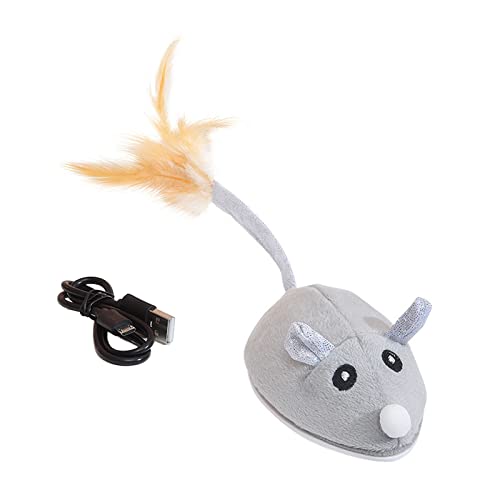 KASFDBMO Interaktives Spielzeug für Katzen, USB, weiche Beflockung, Maus, Kätzchen, Fangtraining, Innenkatzen, flexibel, zum Spielen von Ratten KASFDBMO Interaktives Spielzeug für Katzen, USB, weiche Beflockung, Maus, Kätzchen, Fangtraining, Innenkatzen, flexibel, zum Spielen von Ratten von KASFDBMO