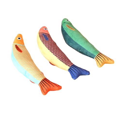 KASFDBMO Katzenminze-Spielzeug, Fischspielzeug, weiches Kauspielzeug für Kätzchen, Schleifspielzeug, Fischform, Katzenminze, Spielzeug, hält Kätzchen beschäftigt, Fischsimulator, 3 Stück KASFDBMO Katzenminze-Spielzeug, Fischspielzeug, weiches Kauspielzeug für Kätzchen, Schleifspielzeug, Fischform, Katzenminze, Spielzeug, hält Kätzchen beschäftigt, Fischsimulator, 3 Stück von KASFDBMO