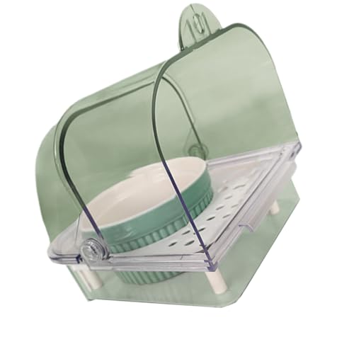 KASFDBMO Papageien-Duschbox, Papageien-Futtertablett für Wellensittiche, Nymphensittiche, Lovebirds Badewanne, Innenbadewanne von KASFDBMO