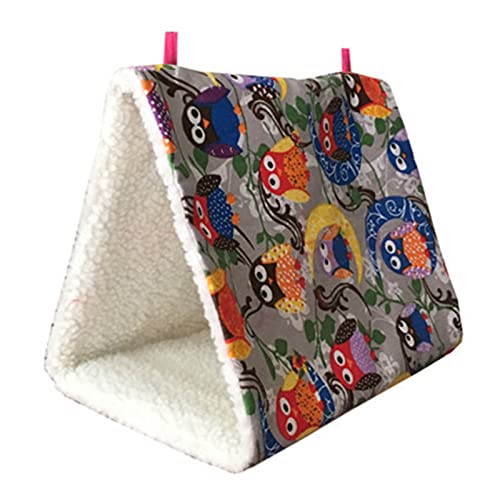 KASFDBMO Vogel-Hängemattenhaus, Winterkäfigzelt, Plüsch, Versteck, Schlafbett für Finken, Kanarienvögel KASFDBMO Vogel-Hängemattenhaus, Winterkäfigzelt, Plüsch, Versteck, Schlafbett für Finken, Kanarienvögel von KASFDBMO