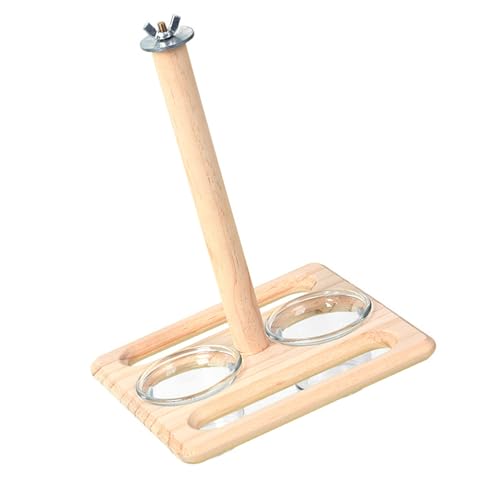 KASFDBMO Vogelnapf Training Sitzstange Futternapf Papageien Käfig Spielzeug für Nymphensittiche Wellensittiche Papageien Gym Spielzeug mit Futterbecher KASFDBMO Vogelnapf Training Sitzstange Futternapf Papageien Käfig Spielzeug für Nymphensittiche Wellensittiche Papageien Gym Spielzeug mit Futterbecher von KASFDBMO