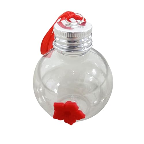 KASNLSAC 360-Grad-Beobachtung Feeder Feeder Feeder Mason Jar Hummingbird Feeder Outdoor Hanging Feeder mit Blütenanschluss und Lecksoach für Plastik-Futtermittelzubehör A von KASNLSAC