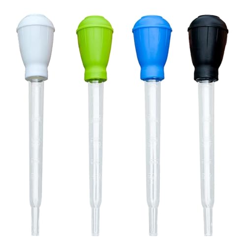 KASNLSAC Großer Zellstoffhersteller für Fleisch 4pcs 30 ml Fischtank-Tropfenöl-Saugrohrhandbuch Aquarium Wasserwechselwerkzeug Multifunktionales Basteln Kochglasur 4 Stück von KASNLSAC