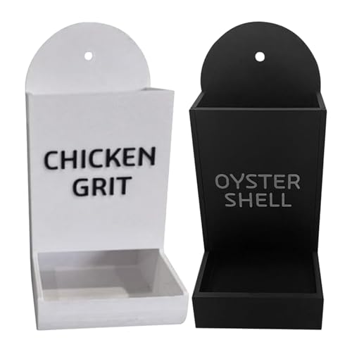 KASNLSAC Hanging Chicken Feeder Auster Shell 2pcs 3D bedrucktes Dual-Pur-Pur-Purgentrog-Präzision Ernährung Geflügel für Accessoires Langlebiges Design A von KASNLSAC