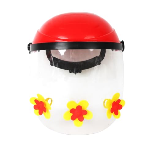 KASNLSAC Tragbare Hut -Hummingbird -Feeder -Helm Vögel mit verstellbarem Stirnband Bunte Blütenfütterung Häfen für Garten im Freien Garten Yard Beobachtung C von KASNLSAC