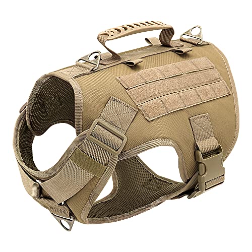 Haustierzubehör Hundekabelbaum Haustier Training Hundeweste Hundweste for mittelgroße Hunde (Color : Khaki, Size : A) von KASUK