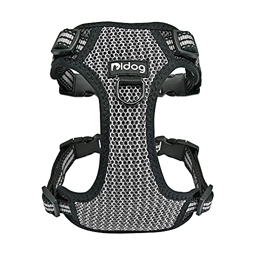 Haustierzubehör No-Pull Nylon Hundegurt Reflektierende Haustierpaplergurt Weste Sicherheit for kleine mittelgroße große Hunde einstellbar (Color : Black, Size : XL1) von KASUK