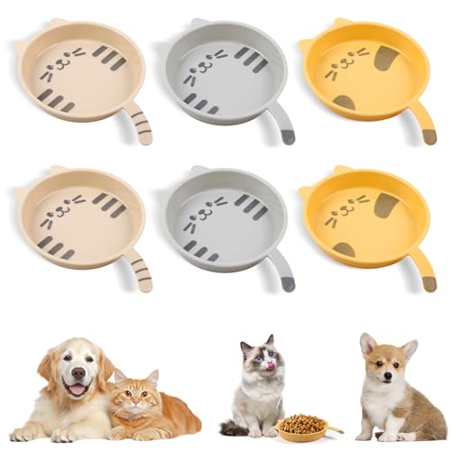 KATIMI 9 Katzennäpfe aus Kunststoff, flache Kätzchennäpfe, rutschfest, Mehrzweck-Anti-Schnurrhaar, Müdigkeit, Katzennapf für Kätzchen, Welpen, Kaninchen und andere kleine Haustiere KATIMI 9 Katzennäpfe aus Kunststoff, flache Kätzchennäpfe, rutschfest, Mehrzweck-Anti-Schnurrhaar, Müdigkeit, Katzennapf für Kätzchen, Welpen, Kaninchen und andere kleine Haustiere von KATIMI