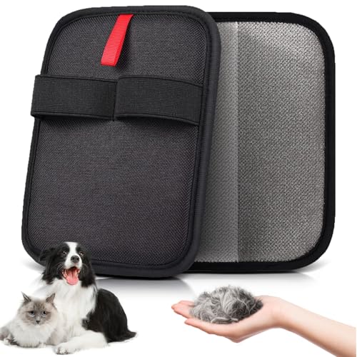 Elektrostatische Tierhaar-Entfernungs-Handschuhbürste – Wiederverwendbares Pflegewerkzeug für Katzen und Hunde, Möbel, Teppiche, Katzenbetten und mehr – Verbesserter Statischer Fellentferner (1 Stück) von KATOZOO