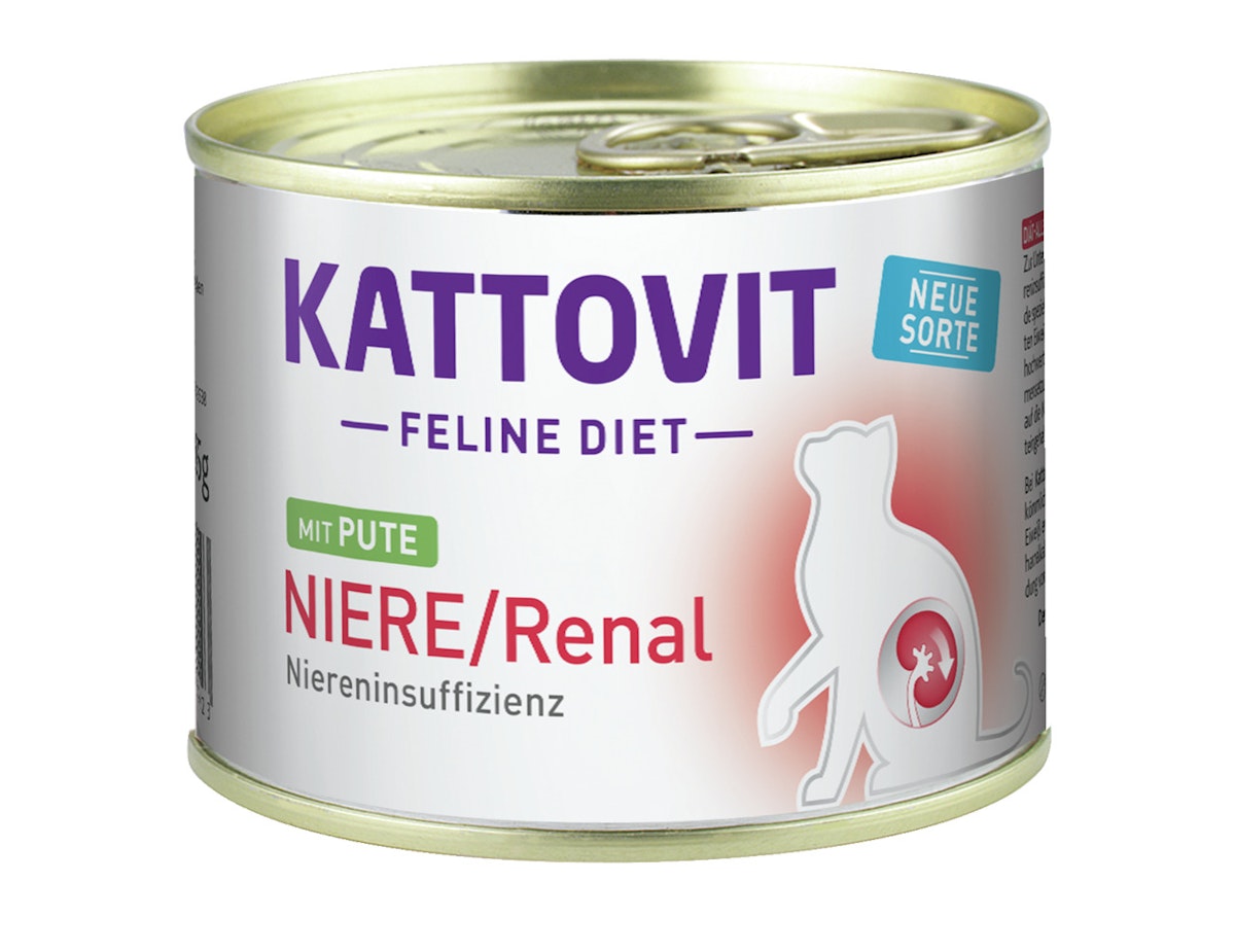 KATTOVIT Feline Diet Niere/Renal 185g Dose Katzennassfutter Diätnahrung von Kattovit
