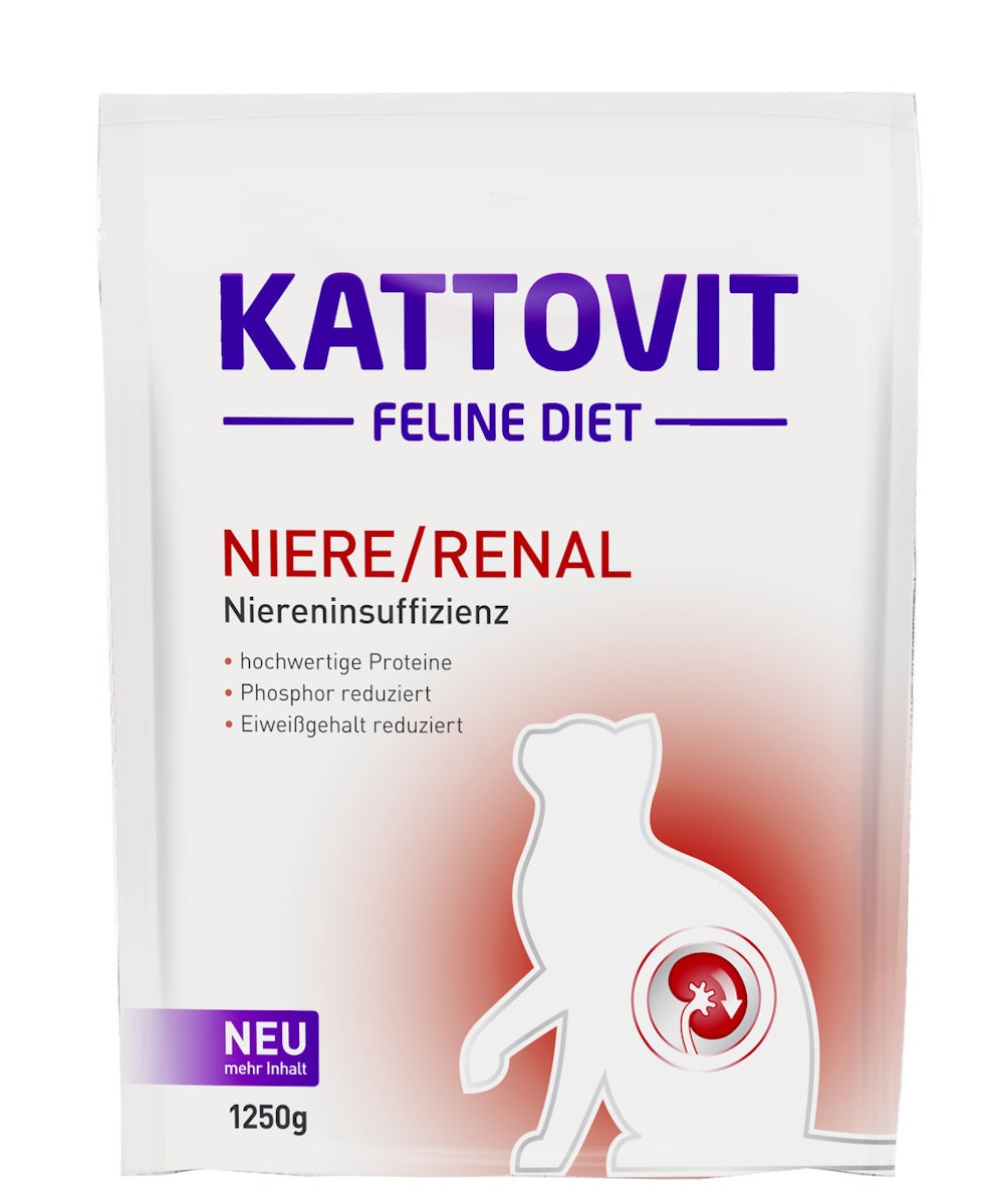 KATTOVIT Feline Diet Niere/Renal Katzentrockenfutter Diätnahrung von Kattovit