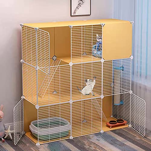 Katzenkäfig, Katzenlaufstall, Metalldraht-Zwinger, Käfig für Kleintiere, ideal für 1–2 Katzen Katzenkäfig, Katzenlaufstall, Metalldraht-Zwinger, Käfig für Kleintiere, ideal für 1–2 Katzen von KAZUP