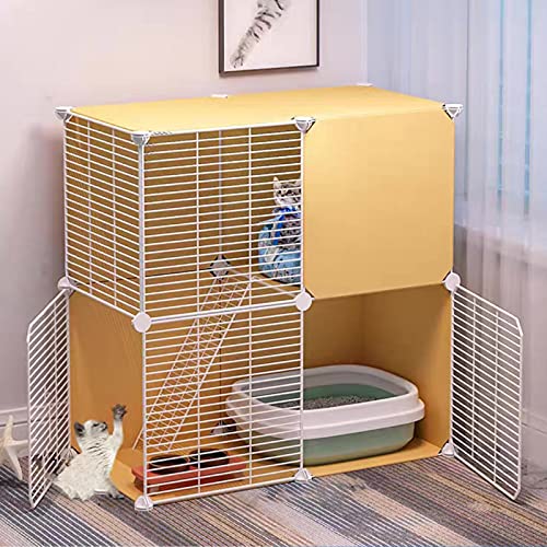 Katzenkäfig, Katzenlaufstall, Metalldraht-Zwinger, Käfig für Kleintiere, ideal für 1–2 Katzen Katzenkäfig, Katzenlaufstall, Metalldraht-Zwinger, Käfig für Kleintiere, ideal für 1–2 Katzen von KAZUP