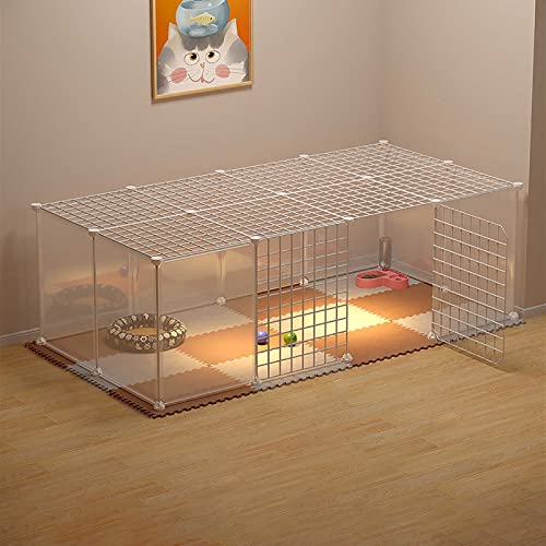 Katzenkäfig – Katzenlaufstall, Haustier-Laufstall, DIY Kleintierkäfig, Katzenhütte, Katzengehege, Katzenkäfig, Hundekäfig, Welpenkiste, leicht zu reinigen – für Katzen, Hasen, Chinchilla (Gr Katzenkäfig – Katzenlaufstall, Haustier-Laufstall, DIY Kleintierkäfig, Katzenhütte, Katzengehege, Katzenkäfig, Hundekäfig, Welpenkiste, leicht zu reinigen – für Katzen, Hasen, Chinchilla (Gr von KAZUP
