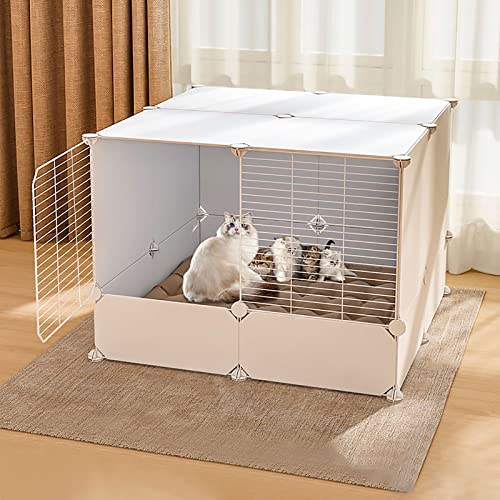 Katzenkäfige für den Innenbereich, Katzengehege, Katzenhütte, Kätzchen-Laufstall, Hundekäfige für große Hunde, Frettchenkäfig, Haustier-Laufstall für den Innen-/Außenbereich – großer Übungso Katzenkäfige für den Innenbereich, Katzengehege, Katzenhütte, Kätzchen-Laufstall, Hundekäfige für große Hunde, Frettchenkäfig, Haustier-Laufstall für den Innen-/Außenbereich – großer Übungso von KAZUP