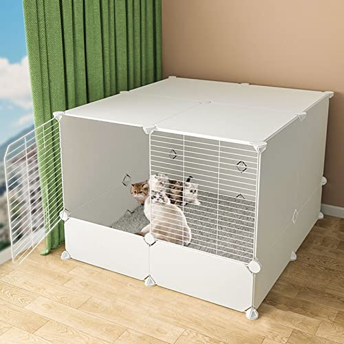 Katzenkäfige für den Innenbereich, groß – Katzenkäfig, DIY-Laufstall für Haustiere, Kleintierkäfig mit Tür für kleine Haustiere, Kaninchen, Igel, Katzen, Meerschweinchen Katzenkäfige für den Innenbereich, groß – Katzenkäfig, DIY-Laufstall für Haustiere, Kleintierkäfig mit Tür für kleine Haustiere, Kaninchen, Igel, Katzen, Meerschweinchen von KAZUP
