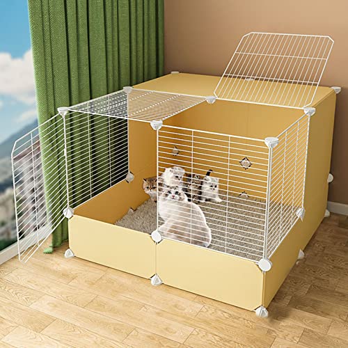 Katzenkäfige für den Innenbereich, groß – Katzenkäfig, DIY-Laufstall für Haustiere, Kleintierkäfig mit Tür für kleine Haustiere, Kaninchen, Igel, Katzen, Meerschweinchen Katzenkäfige für den Innenbereich, groß – Katzenkäfig, DIY-Laufstall für Haustiere, Kleintierkäfig mit Tür für kleine Haustiere, Kaninchen, Igel, Katzen, Meerschweinchen von KAZUP