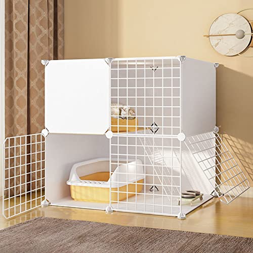 Katzenkäfige für den Innenbereich, groß – Katzenkäfig, DIY-Laufstall für Haustiere, Metallgehege, Netz, Hofzaun, Käfig mit Tür für kleine Haustiere, Kaninchen, Igel, Katzen, Meerschweinchen, Katzenkäfige für den Innenbereich, groß – Katzenkäfig, DIY-Laufstall für Haustiere, Metallgehege, Netz, Hofzaun, Käfig mit Tür für kleine Haustiere, Kaninchen, Igel, Katzen, Meerschweinchen, von KAZUP