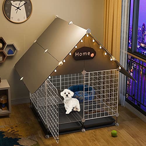 Katzenlaufstall – Katzenkäfig für den Innenbereich, Katzenhütten, Katzenlaufstall für kleine Tiere, Metalldraht-Katzenhaus für den Innenbereich, langlebiges Haustiergehege für Kaninchen, Has Katzenlaufstall – Katzenkäfig für den Innenbereich, Katzenhütten, Katzenlaufstall für kleine Tiere, Metalldraht-Katzenhaus für den Innenbereich, langlebiges Haustiergehege für Kaninchen, Has von KAZUP