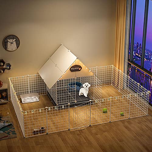 Katzenlaufstall – Katzenkäfig für den Innenbereich, Katzenhütten, Katzenlaufstall für kleine Tiere, Metalldraht-Katzenhaus für den Innenbereich, langlebiges Haustiergehege für Kaninchen, Has Katzenlaufstall – Katzenkäfig für den Innenbereich, Katzenhütten, Katzenlaufstall für kleine Tiere, Metalldraht-Katzenhaus für den Innenbereich, langlebiges Haustiergehege für Kaninchen, Has von KAZUP