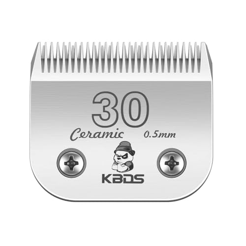 KBDS 30 abnehmbare Keramik-Klingen, kompatibel mit den meisten Andis-, Oster-, Wahl-A5-Schermaschinen, aus Keramik-Klingenschneider und Karbonstahlklinge, 0,5 mm Schnittlänge, #30 Klinge KBDS 30 abnehmbare Keramik-Klingen, kompatibel mit den meisten Andis-, Oster-, Wahl-A5-Schermaschinen, aus Keramik-Klingenschneider und Karbonstahlklinge, 0,5 mm Schnittlänge, #30 Klinge von KBDS