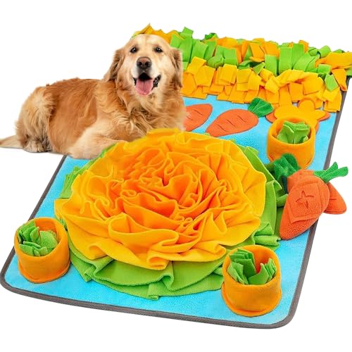 KBIBCK Schnüffelmatte für Hunde, 80 x 50 cm, interaktive Fütterungsmatte für geistige Stimulation & langsames Essen, Haustier-Leckerli-Matte, interaktives Hundespielzeug für Welpen-Leckmatte KBIBCK Schnüffelmatte für Hunde, 80 x 50 cm, interaktive Fütterungsmatte für geistige Stimulation & langsames Essen, Haustier-Leckerli-Matte, interaktives Hundespielzeug für Welpen-Leckmatte von KBIBCK