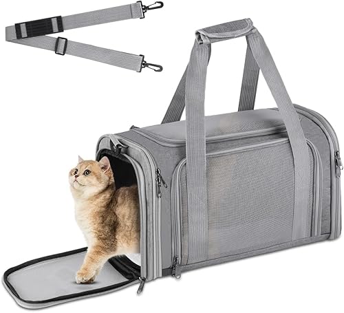 KBIBCK Tragetasche für Katzen und Hunde, tragbar, mit Schultergurt und abnehmbarer Matte, tragbare Tragetasche für Katzen / Hunde / Haustiere von KBIBCK