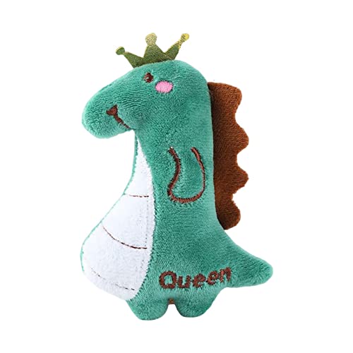 Katzenminze-Spielzeug, Geschenk, Kätzchen, interaktives Plüschtier, bissfest, Kauspielzeug, grüner Dinosaurier, 11,5 cm von KBOLAE