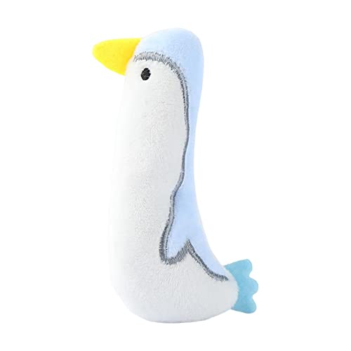 Katzenminze-Spielzeug, Geschenk, Kätzchen, interaktives Plüschtier, bissfest, Kauspielzeug, weiße Ente, 12 cm von KBOLAE