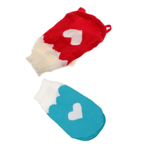2 PCs Hundepullover Warmer Rollkragenpullover Winterkleidung für kleine mittelgroße große Hunde und Katzen Kragen mehrere Farben für stilvolle Haustier -Outfits 2 PCs Hundepullover Warmer Rollkragenpullover Winterkleidung für kleine mittelgroße große Hunde und Katzen Kragen mehrere Farben für stilvolle Haustier -Outfits von KCHSRKHXC
